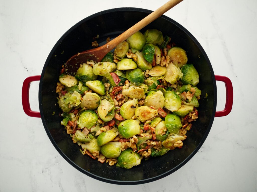 Brussels sprouts with Bacon and Walnuts