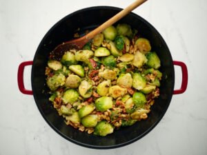 Brussels sprouts with Bacon and Walnuts