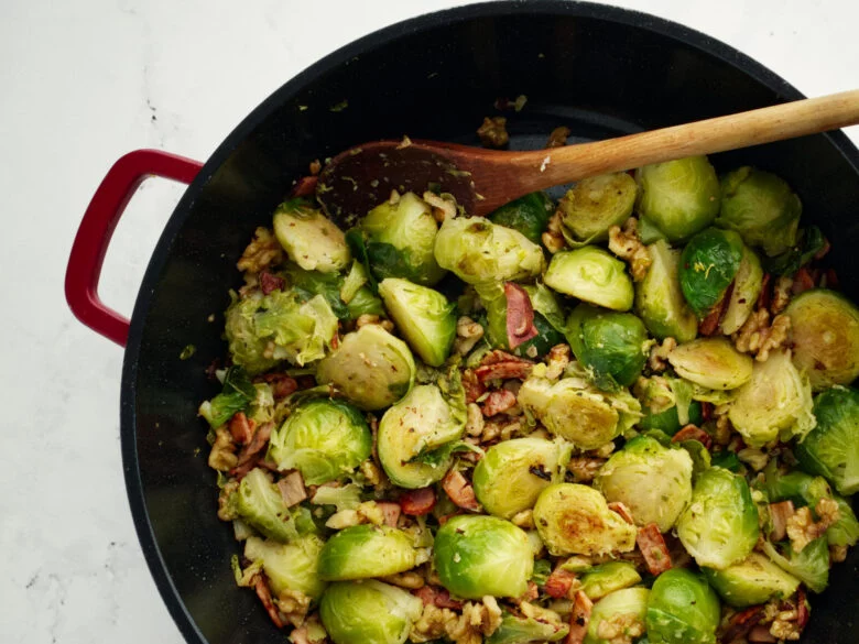 Brussels sprouts with Bacon and Walnuts