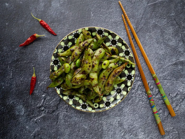 Smoky Edamame with Chilli