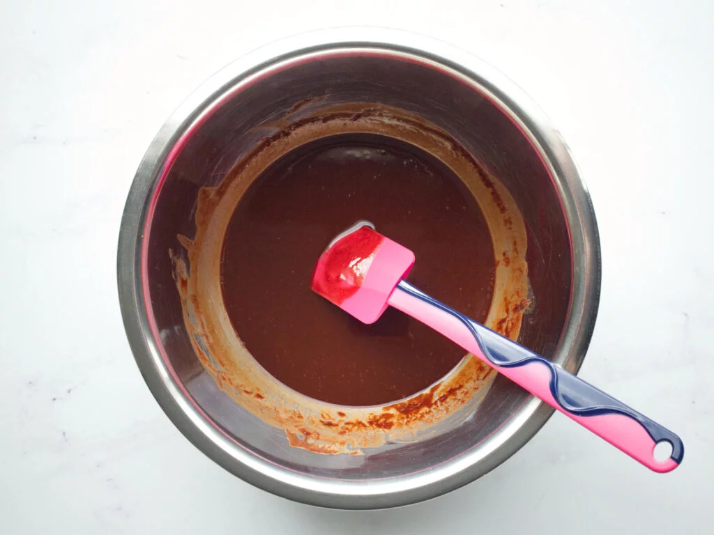 Melted butter and dark chocolate