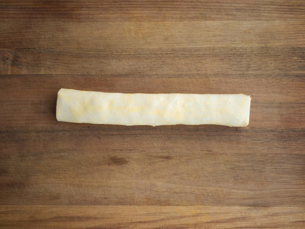 Egg washed pastry roll